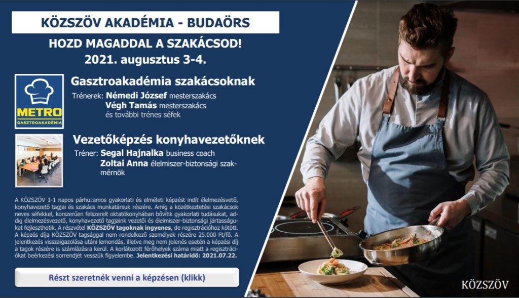 gasztroakadémia vezetőképézés